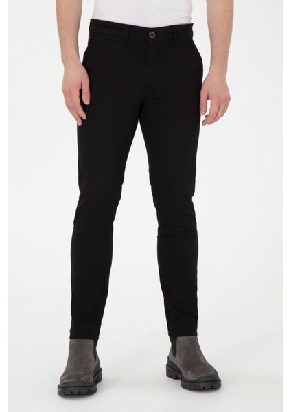 LUIS24K U.s. Polo Assn. Erkek Kanvas Pantolon 1949135 Siyah