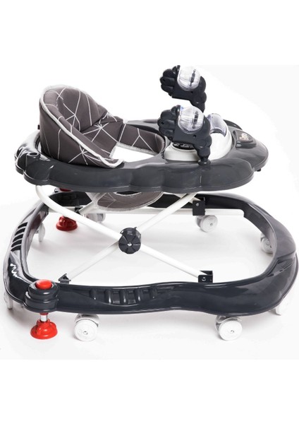 Lüx Oyuncaklı Müzikli ve Işıklı 3 Kademeli Örümcek Bebek Yürüteci Gri fırsatları