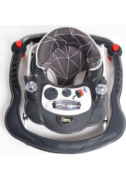 Lüx Oyuncaklı Müzikli ve Işıklı 3 Kademeli Örümcek Bebek Yürüteci Gri indirimleri