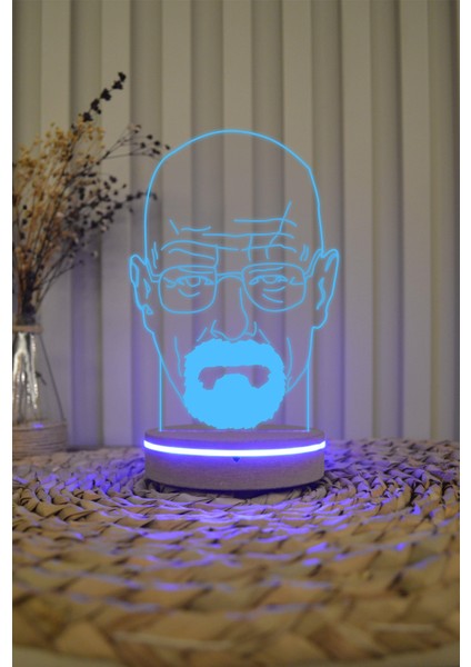 Walter White , Breaking Bad - 3 Boyutlu Dekoratif Gece Lambası 3D