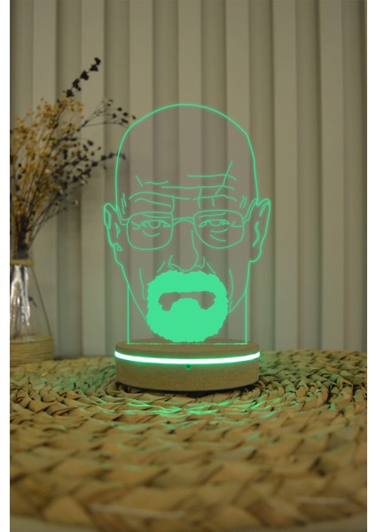 Walter White , Breaking Bad - 3 Boyutlu Dekoratif Gece Lambası 3D