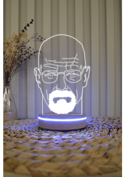 Walter White , Breaking Bad - 3 Boyutlu Dekoratif Gece Lambası 3D