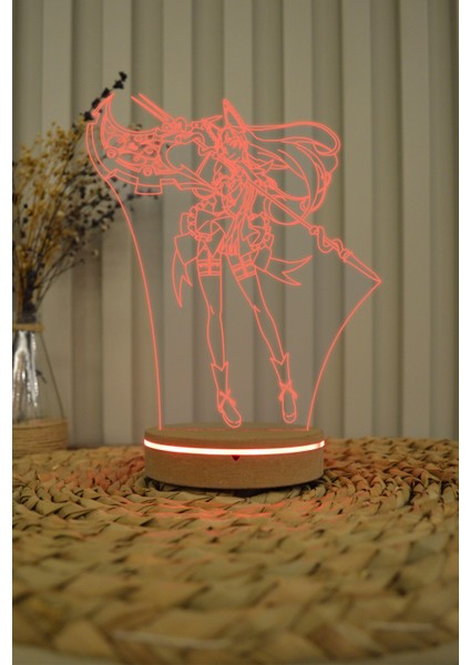 Rory Mercury, Gate 3 Boyutlu 16 Renk Dekoratif Gece Lambası 3D