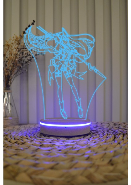 Rory Mercury, Gate 3 Boyutlu 16 Renk Dekoratif Gece Lambası 3D