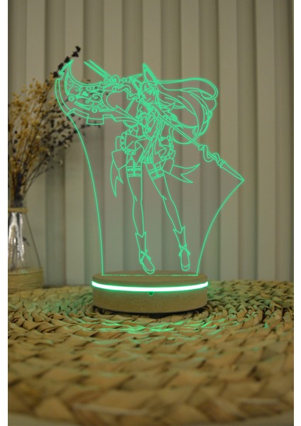 Rory Mercury, Gate 3 Boyutlu 16 Renk Dekoratif Gece Lambası 3D
