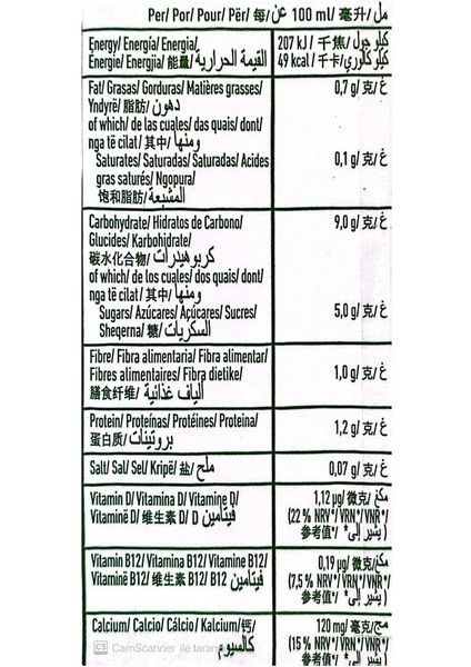 Yulaf İçeceği 1 lt