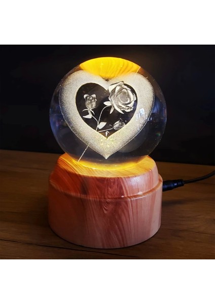 Usb'li Dönen Cam Küre