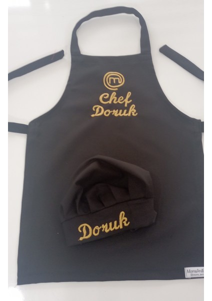 Master Chef Çocuk Mutfak ve Etkinlik Ana Okulu Önlüğü Su Itici Leke Tutmaz Kumaş Isme Özel Nakış Desenli 0- 14 Yaş fiyatları