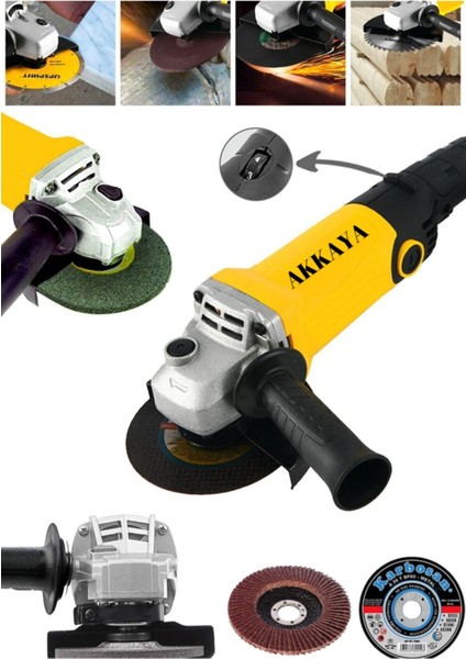 Akkaya Bn-5 Devir Ayarlı 900 W Profesyonel Avuç Içi Spiral Taşlama Makinesi