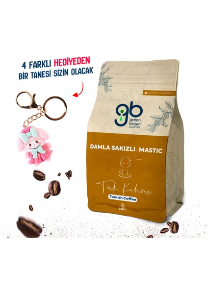 Damla Sakızlı Türk Kahvesi 350 gr + Hediye