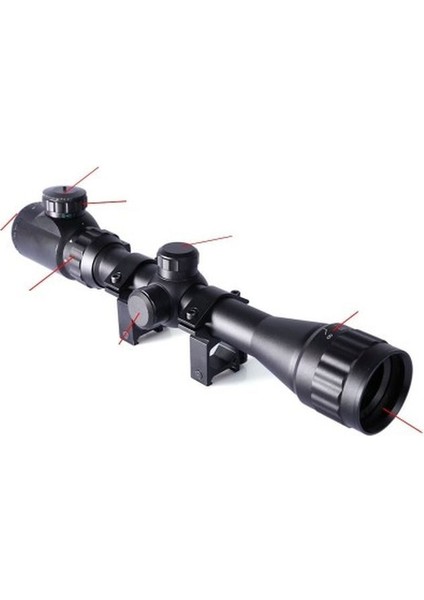 3-9X32AOEG Çift Işık Kırmızı Yeşil Kaynaklı Dürbün