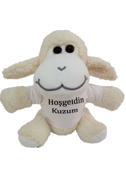 Hoşgeldin Kuzum Tişörtlü Peluş Kuzu