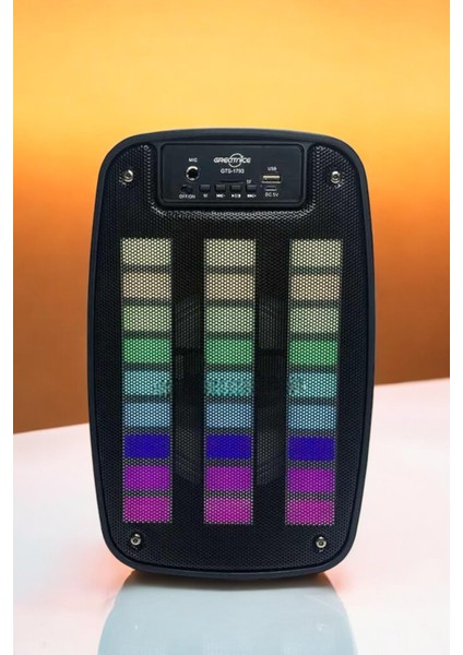 Bluetooth Hoparlör Rgb Işıklı USB Sd Kart Girişli Taşınabilir