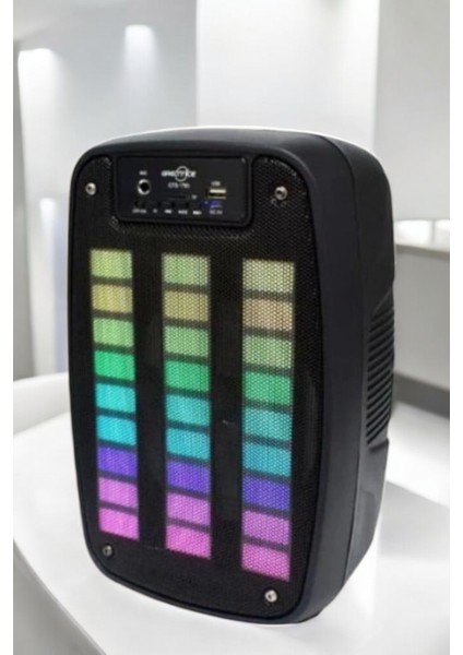 Bluetooth Hoparlör Rgb Işıklı USB Sd Kart Girişli Taşınabilir