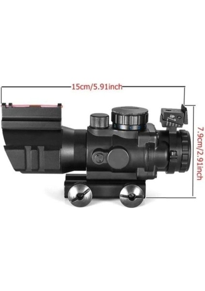 Spike 4X32 Kırmızı Işıklı Dürbün 4X32