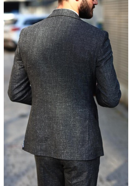 Nefes Alabilir Dayanıklı Kumaş Erkek Yelekli Takım ELBISE-KAV1053W indirimleri