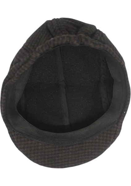 Yoncatoptan Kış ve Sonbahar Için Desenli Kahve Renk Kasket Şapka Esnek ve Rahat Kullanım modelleri