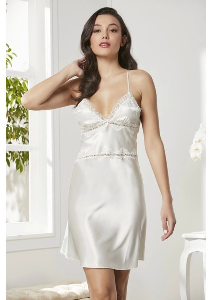 Pierre Cardin 6965 Bayan 6'lı Saten Gecelik Sabahlık