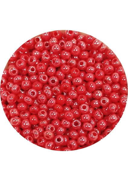 Dökme Cam Kum Boncuk (11/0) 2 mm - 20 Gram - Kırmızı - BNC004
