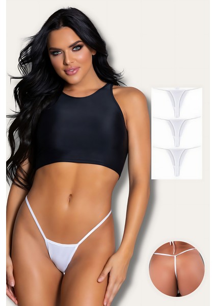 Shedo Süprem Penye Tanga Külot 3lü Model Renklimodellerimiz 83009B-3LÜ