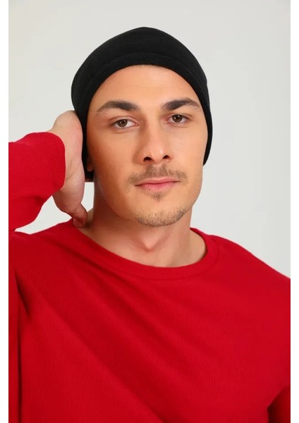Yarım Siyah Balıkçı Model Polar Bere