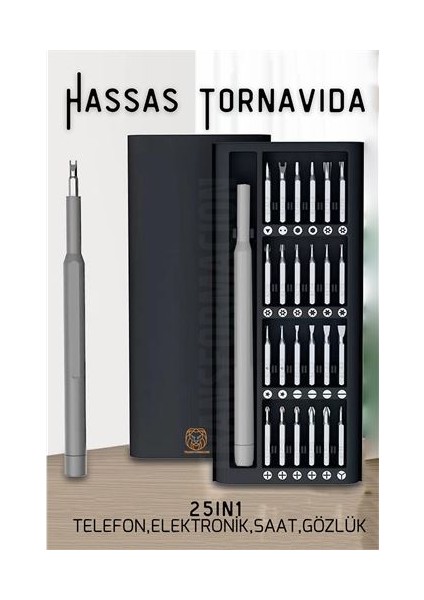 Manyetik Hassas Tornavida Seti Saat Elektronik Telefon Tamir Tornavidası