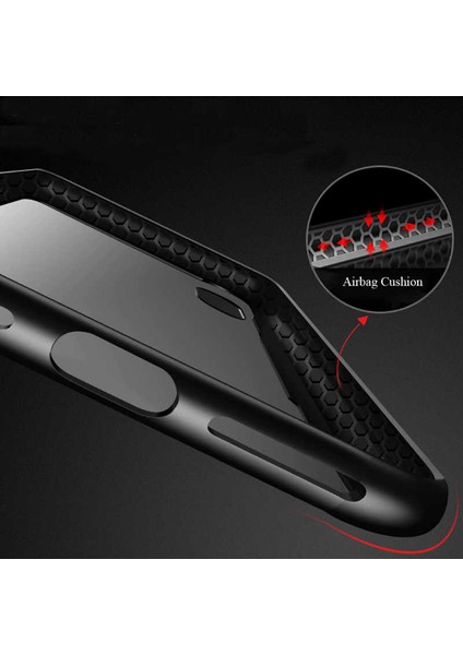 iPhone Xr 6.1 Uyumlu Kılıf Arkası Temperli Cam Kenarları Silikon Podmolje Craft Kapak