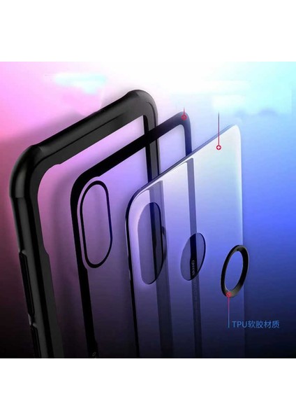 iPhone Xr 6.1 Uyumlu Kılıf Arkası Temperli Cam Kenarları Silikon Podmolje Craft Kapak