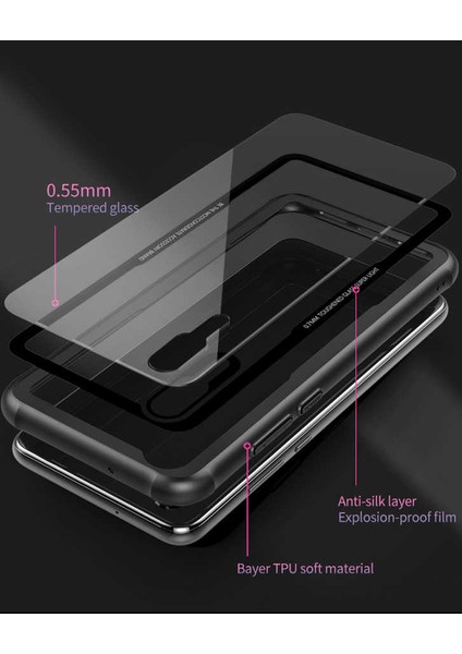iPhone Xr 6.1 Uyumlu Kılıf Arkası Temperli Cam Kenarları Silikon Podmolje Craft Kapak
