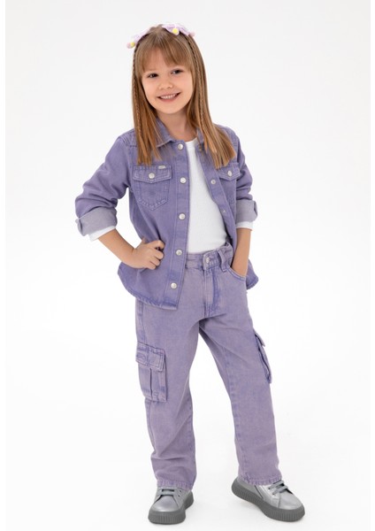 Kız Çocuk Menekşe Gömlek Jean 50291152-VR037 fiyatları