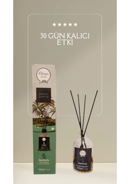 Akdeniz Esintisi Çubuklu Bambulu Ortam Oda Kokusu 110 Ml.