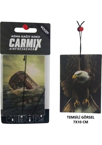 Dekoratif Asma Kağıt Koku Oto Ev Kokusu Kağıt Koku Woody Kokulu 1 Adet