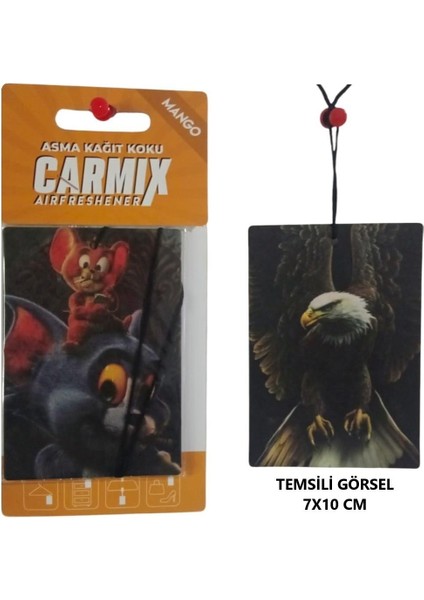 Dekoratif Asma Kağıt Koku Oto Ev Kokusu Kağıt Koku Mango (Kavun) Kokulu 1 Adet