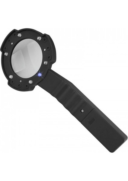 7 LED Aydınlatma Fener Pusula 4x Büyütme Okuma Büyüteç TH-600557