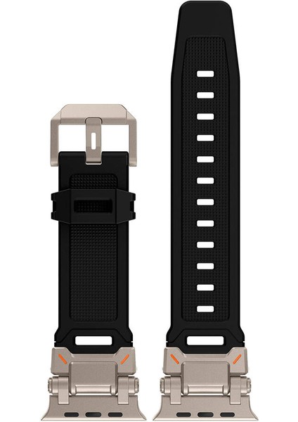 Watch 10 42MM KRD-101 Titanyum Metal Başlıklı Şık Silikon Kordon fiyatları
