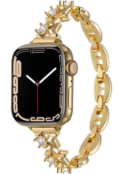 Apple Watch 10 42MM Kordon Bayanlara Özgü Şık Metal KRD-104