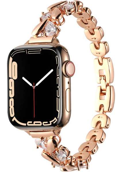 Apple Watch 41MM Kordon Bayanlara Özel Şık Metal KRD-103