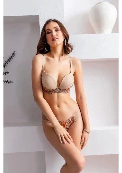 Gallipoli 31921 Çiçek Desenli Sütyen Takımı