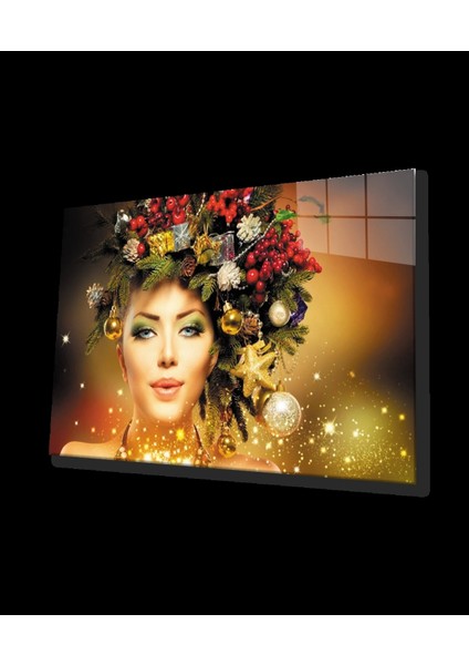 - Kadın Yılbaşı Ağacı Saç Tasarımı,