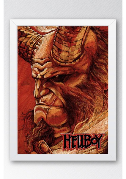 Hellboy Çerçeveli Tablo - Film Posteri Tablo