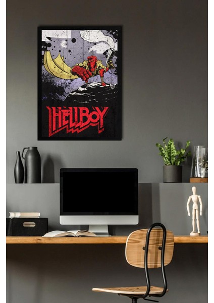 Hellboy Çerçeveli Tablo - Film Posteri Tablo fiyatları