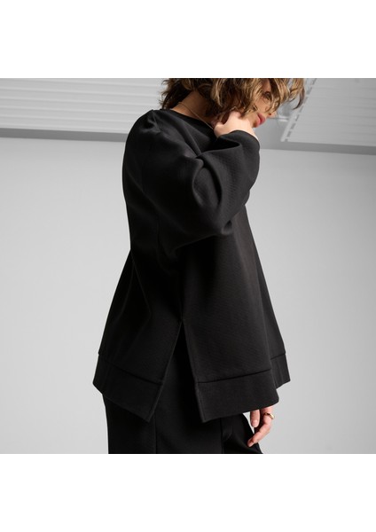 Wardrobe Essentıals Kadın Geniş Kesim Bisiklet Yaka Üst