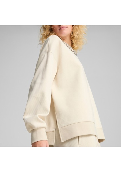 Wardrobe Essentıals Kadın Geniş Kesim Bisiklet Yaka Üst