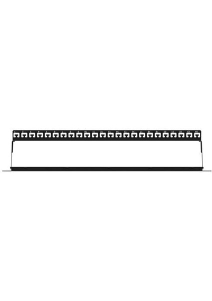 1u 24PORT Cat6 Utp Boş Patch Panel AC-610-24