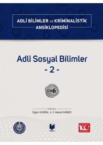 Adli Sosyal Bilimler 2 (Cilt 6)