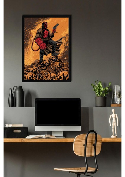 Hellboy Çerçeveli Tablo - Film Posteri Tablo fiyatları