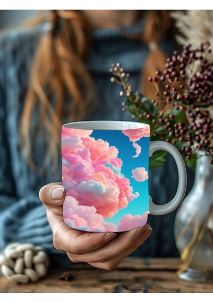 Bulut Şeklinde 3 Boyutlu Tasarım Seramik Kupa Mug fırsatları