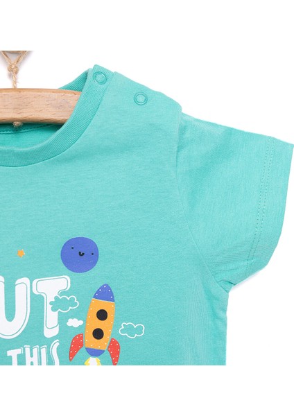 Basic Erkek Uzay Baskılı T-Shirt Erkek Bebek modelleri