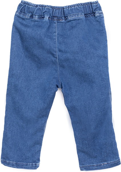 Flowers Kız Denim Pantolon Kız Bebek