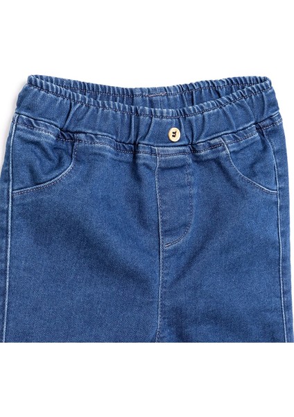 Flowers Kız Denim Pantolon Kız Bebek